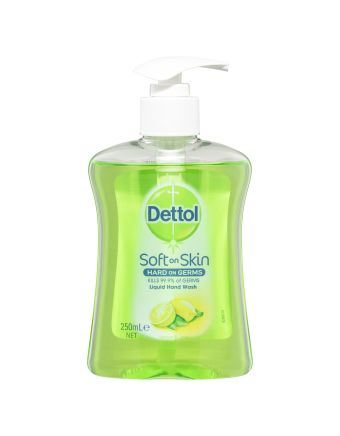 Dettol Antibacterial Liquid Hand Wash Pump Lemon & Lime 250ml