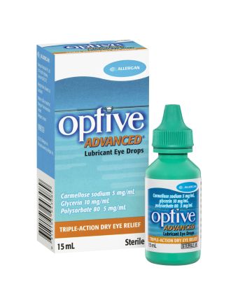 Optive Advanced Lubricant Eye Drops 15mL