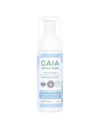 Gaia Natural Baby Newborn Foaming Wash & Shampoo 150ml