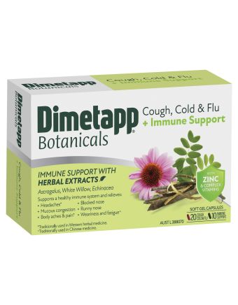 Dimetapp Botanicals Cough, Cold & Flu + Immune Support 20 +10 Pack