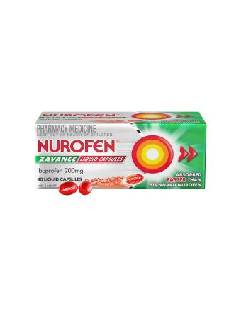 Nurofen Zavance 200mg Ibuprofen 40 Liquid Capsules