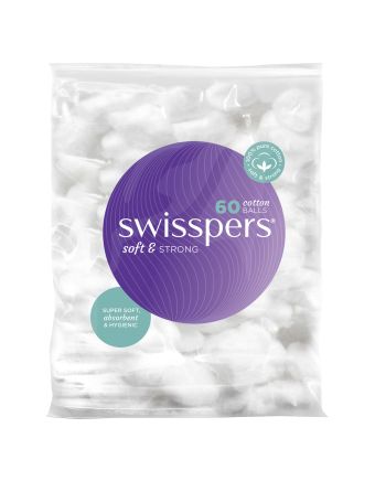 Swisspers Cotton Wool Balls 60 Pack