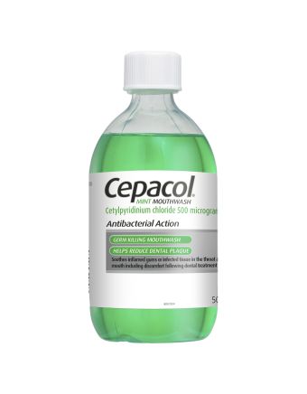 Cepacol Antibacterial Mint Mouthwash 500ml