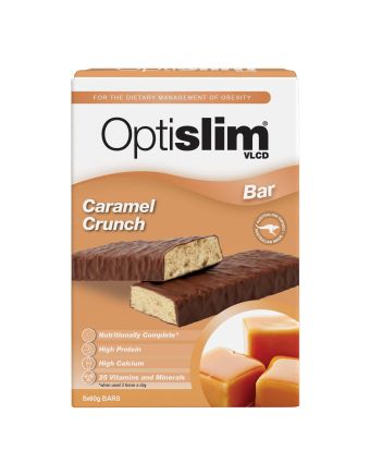 OptiSlim VLCD Bar Caramel Crunch 5 Pack
