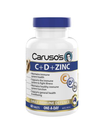 Caruso's Natural Health C + D + Zinc 60 Tablets