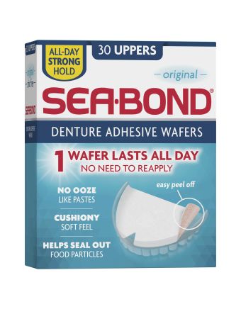 Sea Bond Denture Adhesive Uppers 30 Pack