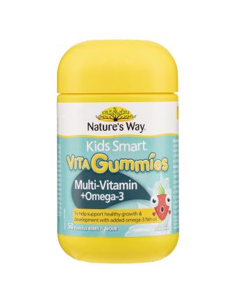Nature's Way Kids Smart Vita Gummies Omega-3 + Multi 50 Pastilles