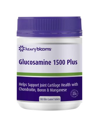 Henry Blooms Glucosamine 1500 Plus With Enhanced Biop 180 Tablets