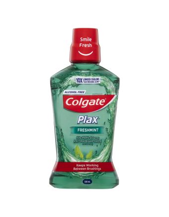 Colgate Plax Alcohol Free Antibacterial Mouthwash Freshmint 500mL
