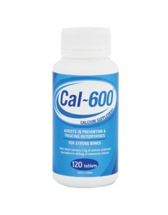 Cal-600 Calcium Supplement Tablets 120