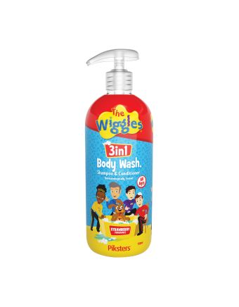 Piksters The Wiggles 3 in 1 Body Wash Strawberry 750ml