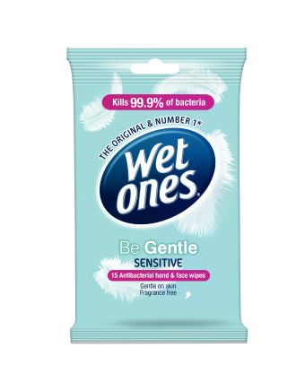 Wet Ones Be Gentle Wipes 15 Pack