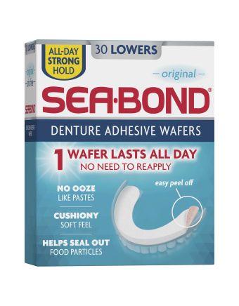 Sea Bond Denture Adhesive Lowers 30 Pack