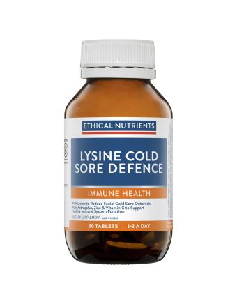 Ethical Nutrients Lysine Cold Sore Defence 60 Tablets