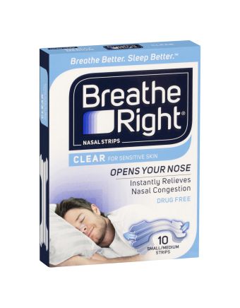 Breathe Right Nasal Strips Clear Regular 10 Strips