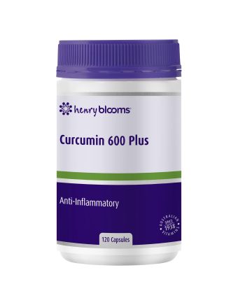 Henry Blooms Curcumin 600 Plus W Biop Black Pepper Extract 120 Capsules