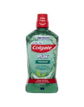 Colgate Plax Alcohol Free Antibacterial Mouthwash Freshmint 1L