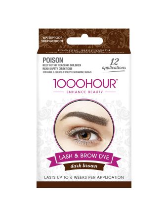 1000 Hour Eyelash & Brow Dye Kit Dark Brown