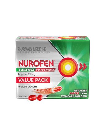 Nurofen Zavance 200mg Ibuprofen 80 Liquid Capsules