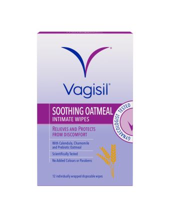Vagisil Itch Relief Intimate Wipes 12 Pack