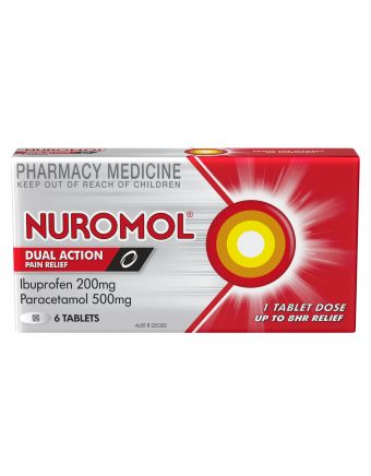 Nuromol Strong Pain Relief Tablets 6 pack Ibuprofen 200mg Paracetamol 500mg