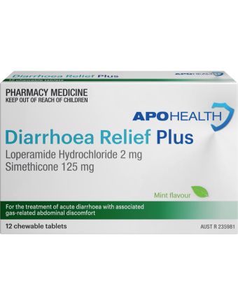 Apohealth Diarrhoea Relief Plus 12 Chewable Tablets