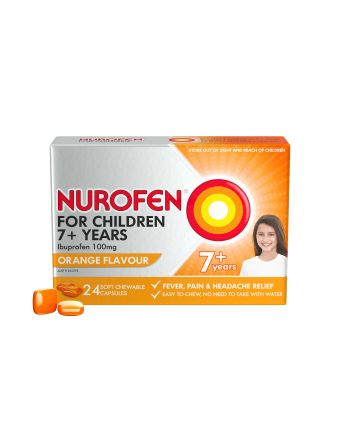Nurofen For Children 100mg Ibuprofen Orange 24 Chewable Capsules