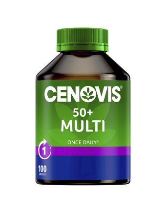 Cenovis 50+ Once Daily Multi Value Pack 100 Capsules