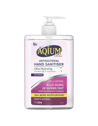 Ego Aqium Ultra Hydrating Hand Sanitiser 1L
