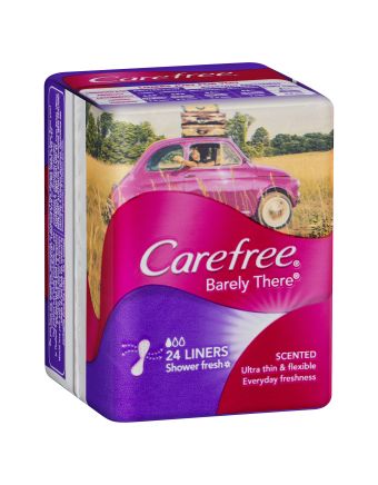 Carefree Barely There Liners Scented 24 