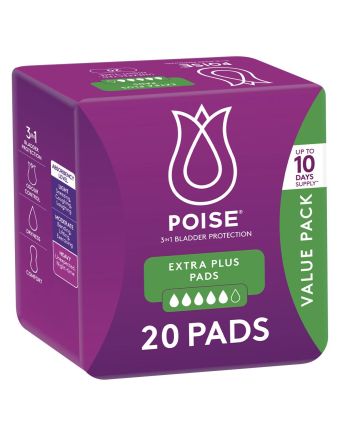 Poise Extra Plus 20 Pack 