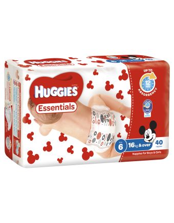 Huggies Essentials Size 6 40 Pack