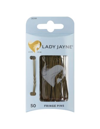 Lady Jayne Fringe Pins, Brown, 5 Cm, Pack 50