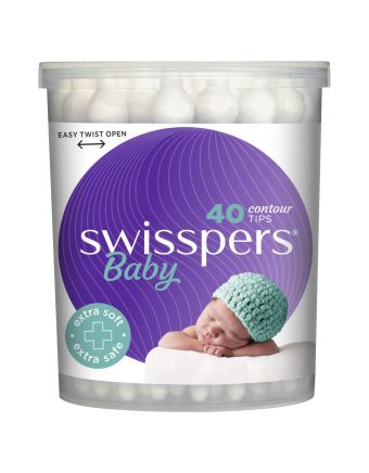 Swisspers Baby Care Cotton Tips 40 Pack