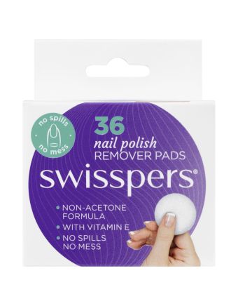 Swisspers Nail Polish Remover Pads 36 Pack
