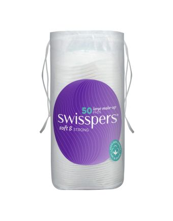 Swisspers Giant Make-Up Pads 50 Pack