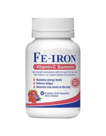 Fefol Fe-Iron And Vitamin C 60 Gummies