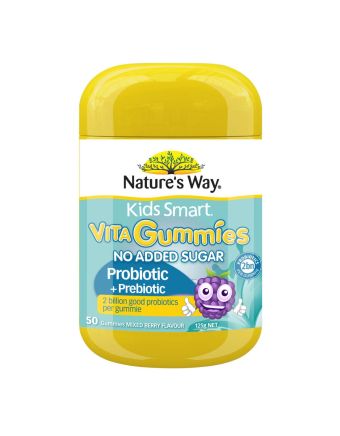 Nature's Way Kids Smart Vita Gummies Probiotic + Prebiotic 50 Pastilles