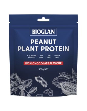 Bioglan Peanut Plant Protein - Chocolate Powder 300g