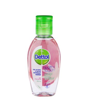 Dettol Healthy Touch Liquid Antibacterial Instant Hand Sanitiser Chamomile 50mL