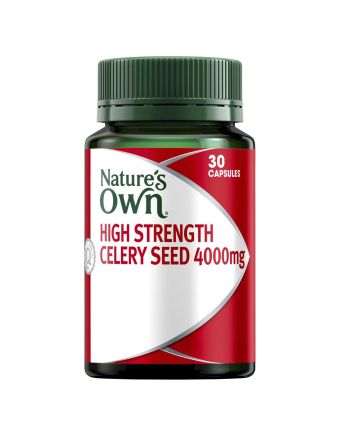 Nature's Own High Strength Celery Seed 4000Mg Capsules 30