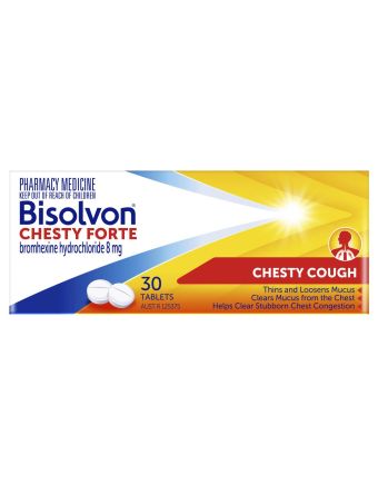 Bisolvon Chesty Forte 30 Tablets