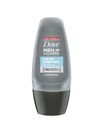 Dove Men Antiperspirant Roll On Deodorant Clean Comfort for 48 hour protection 50ml 1