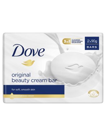 Dove Beauty Cream Bar Original Soap 90g 2 Bars
