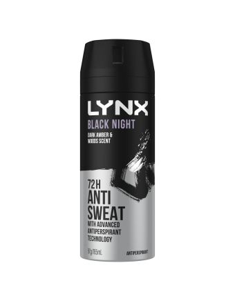 Lynx Antiperspirant Aerosol Black Night 165 ML