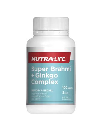 Nutra-Life Super Brahmi + Ginkgo Complex 100 capsules
