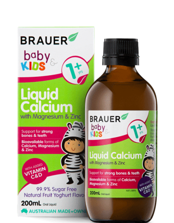 BRAUER BABY & KIDS LIQUID CALCIUM WITH MAGNESIUM AND ZINC