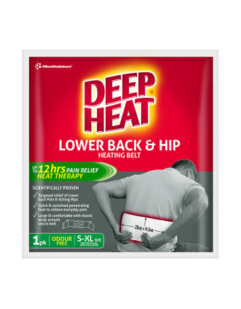 Deep Heat Lower Back & Hip Heat Belt 1 Pack