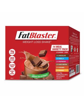 Naturopathica FatBlaster Weight Loss Shake 14 Meal Variety Pack 14x33g