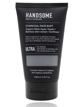 Handsome Men's Skincare Charcoal Face Buff - 125mL